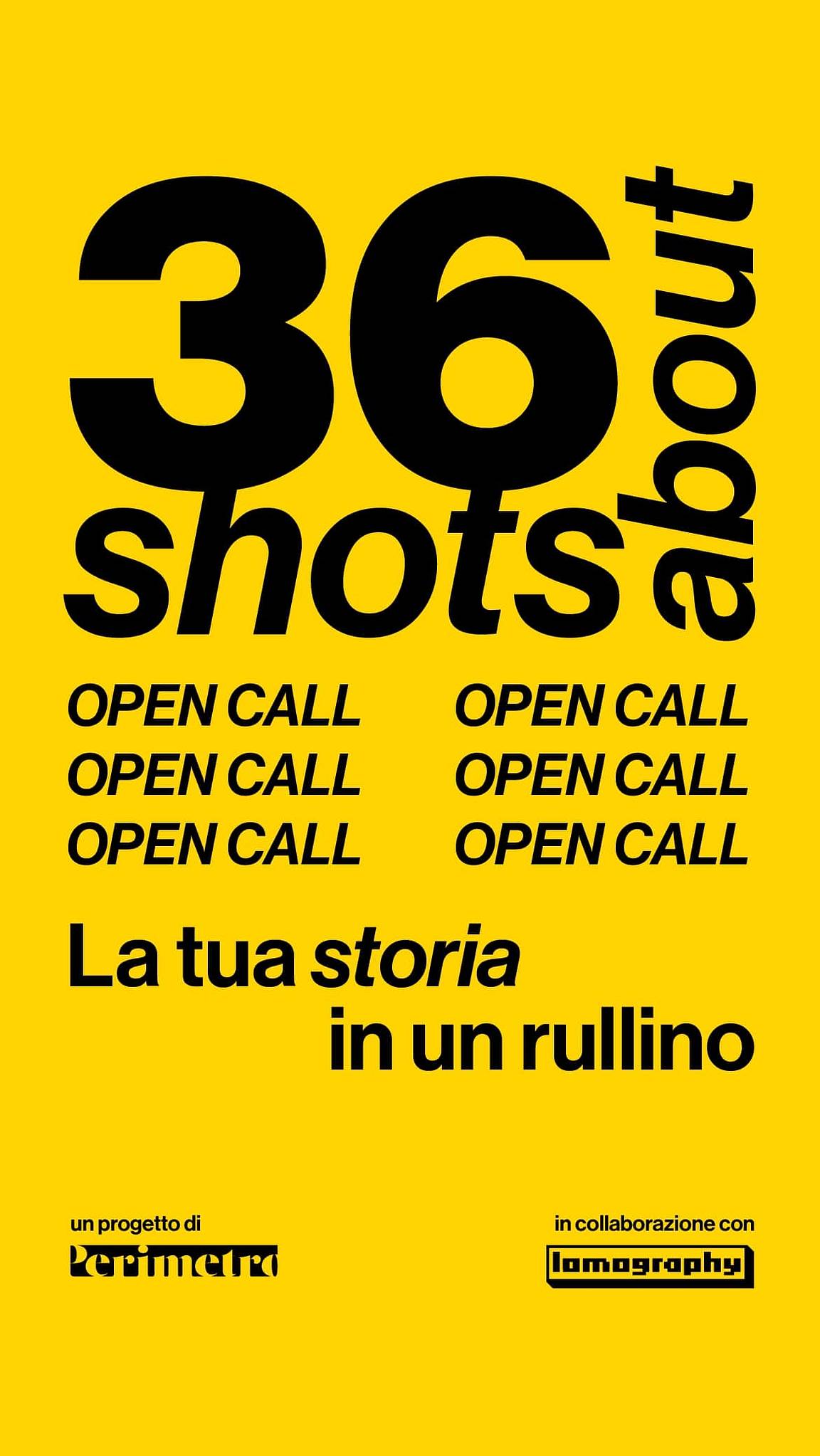 36 Shots About – La Tua Storia in un Rullino: Open Call Gratuita in Collaborazione con Perimetro