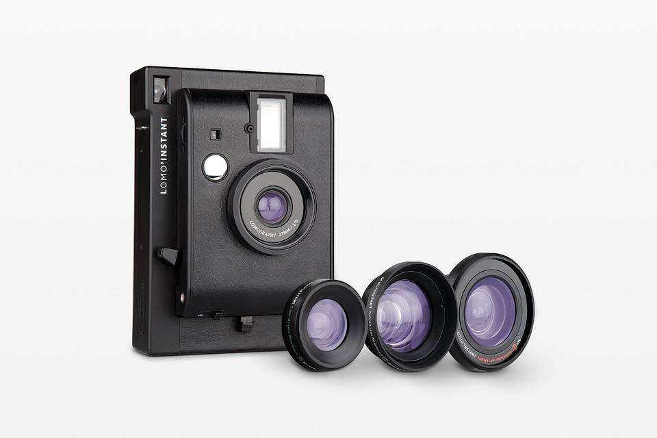 Lomo’Instant Black 拍立得相机套装-经典墨黑色