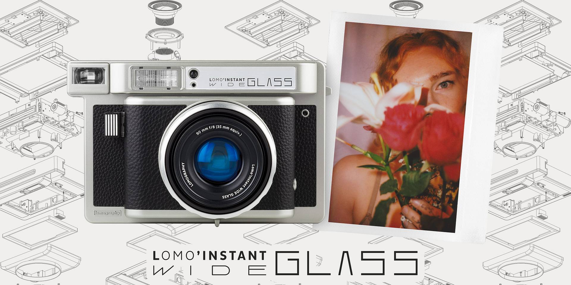 新品上线 | Lomo'Instant Wide Glass 宽幅玻璃镜头拍立得相机 - 日蚀黑版