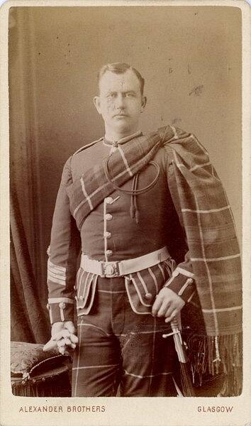 left: Carte de Visite of Sarah Harriet Selwyn via Wikimedia Commons | right: Carte de visite of Victorian Scottish soldier via Wikimedia Commons