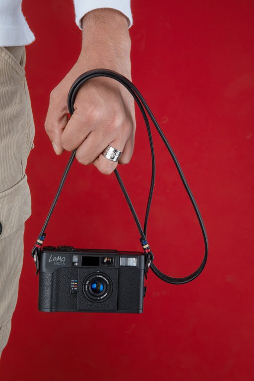 Lomo Explorer Camera Strap Black Leather