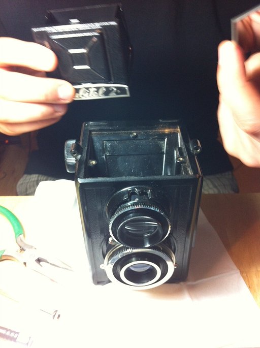 My Lubitel 2 and its Flying Mirror
