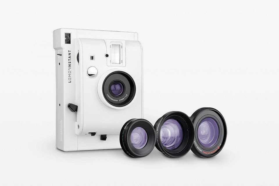 Lomo’Instant White 拍立得相机套装－经典纯白色