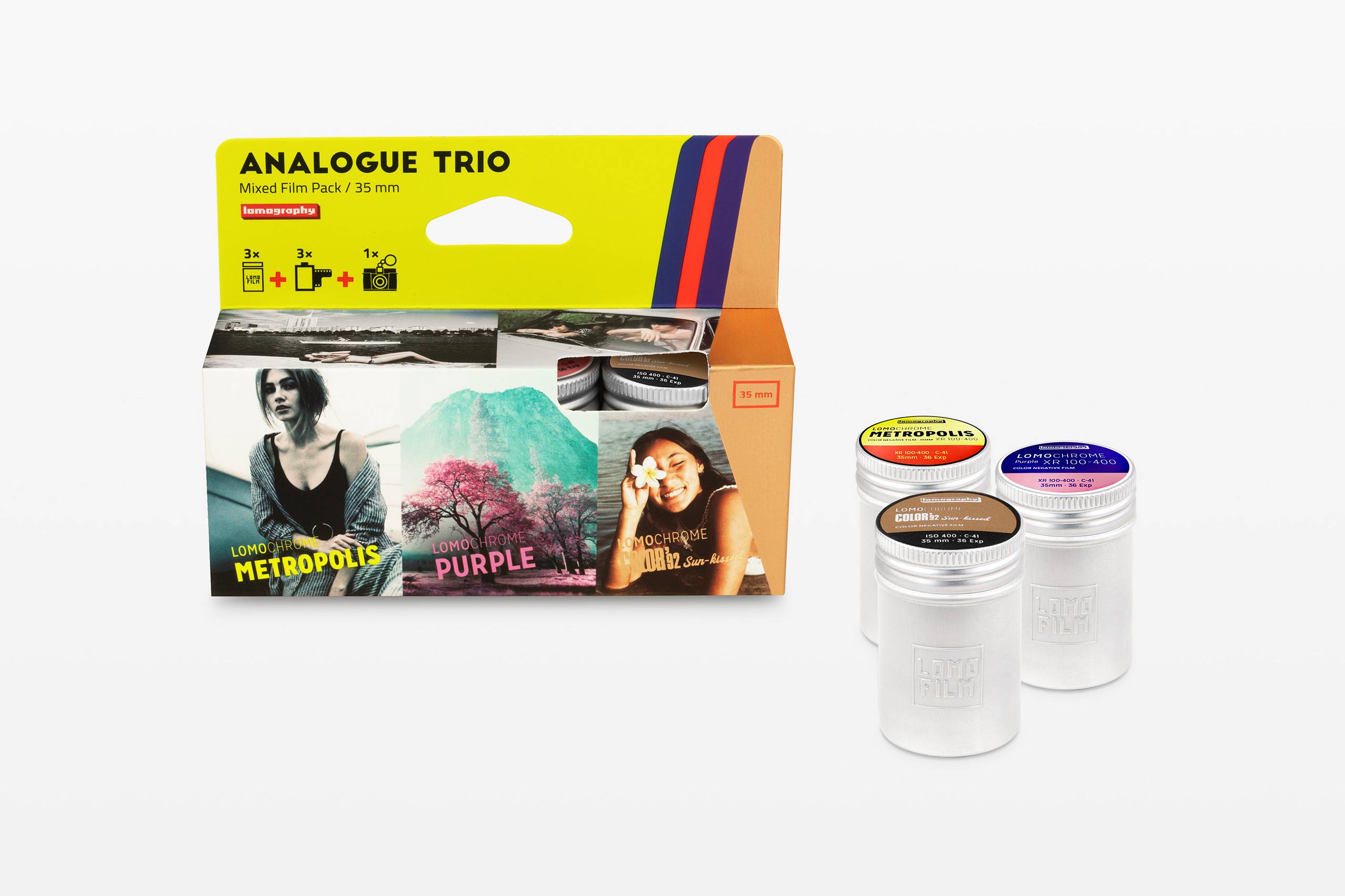 新版 Lomography Analogue Trio 135 三重奏胶卷套装