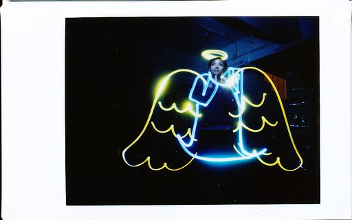 Instant Lightpainting: Free Film with the Diana Instant Back+