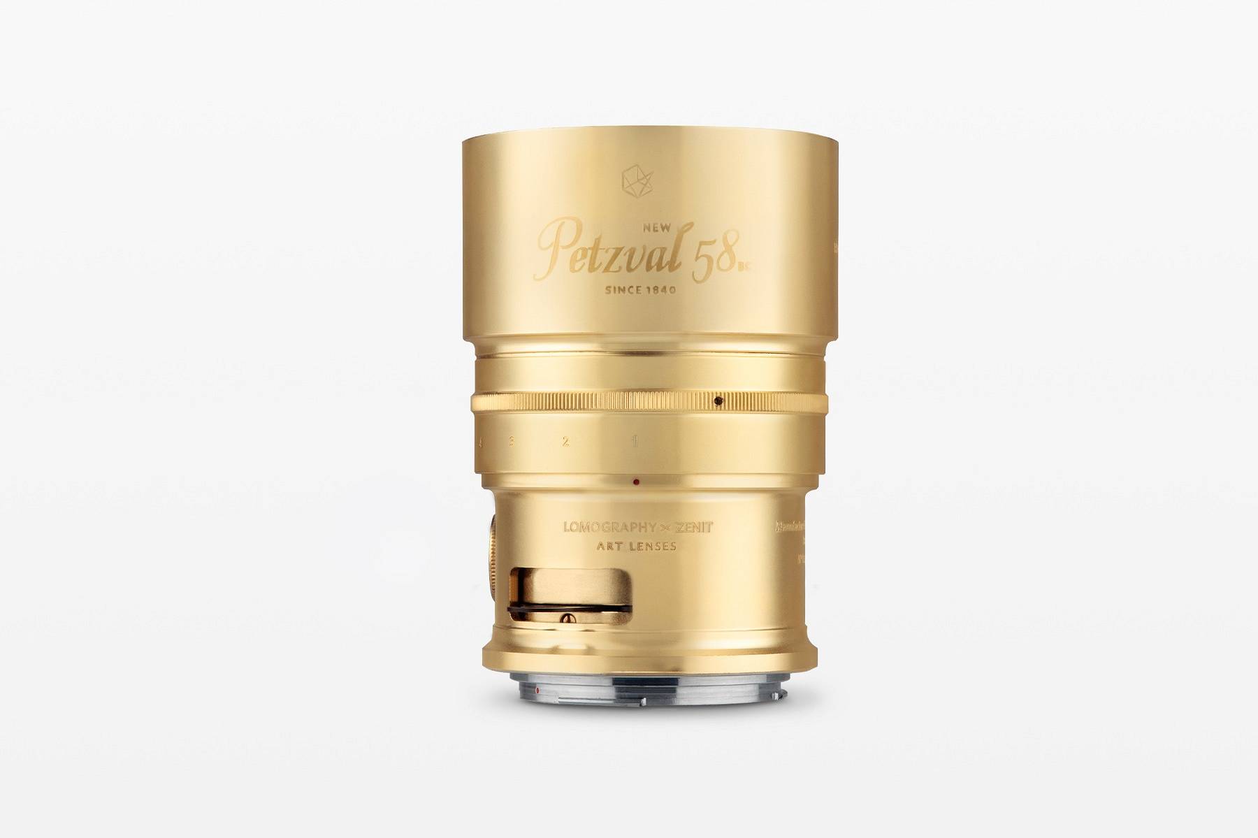Petzval 匹兹伐 58 焦外调控艺术镜头 58mm f/1.9 － 黄铜佳能卡口版本