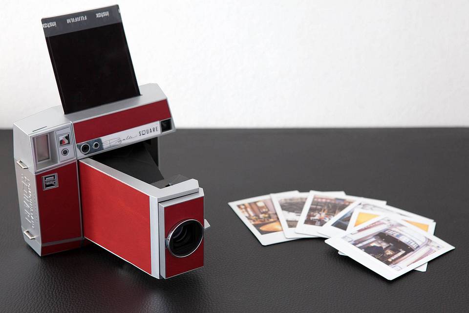 Lomo'Instant Square 方形拍立得相机套装－复古红皮革版