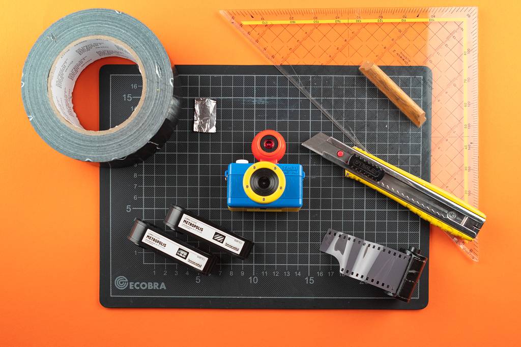 How to cut 35 mm film to use in a 110 camera?