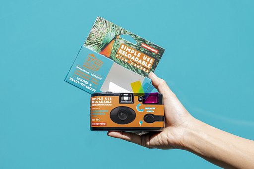 Simple Use Reloadable Film Camera LomoChrome Turquoise