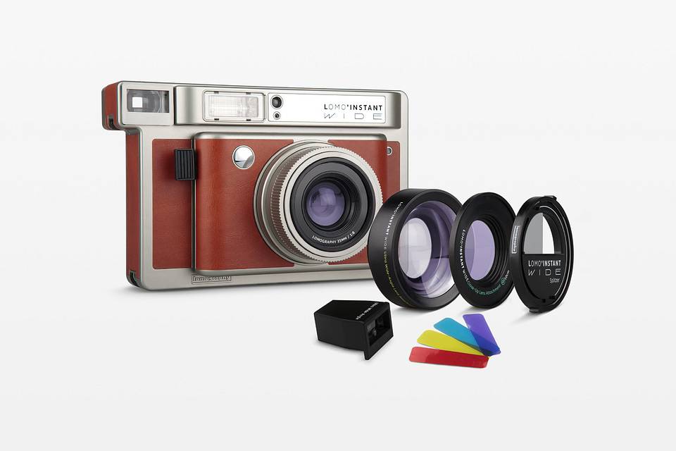 Lomo'Instant Wide 宽幅拍立得相机套装－复古棕色