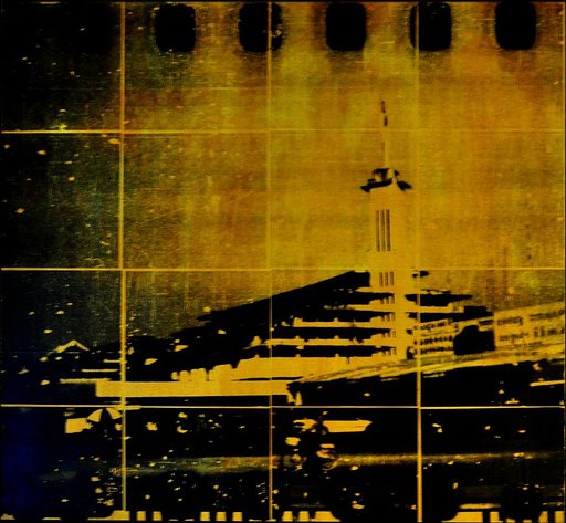 Laserjet Transfer on Mixed Media Collage