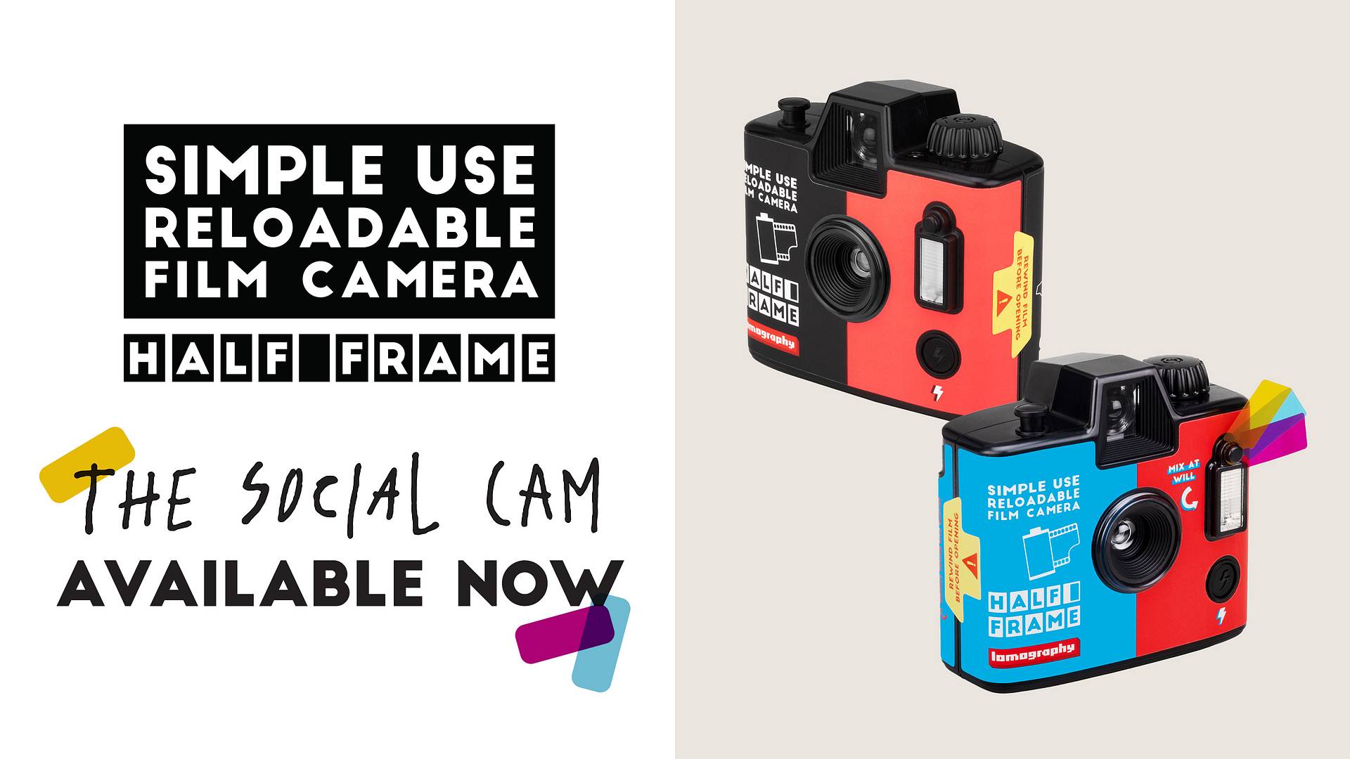新品登場！全新半格 Simple Use 即可拍底片相機