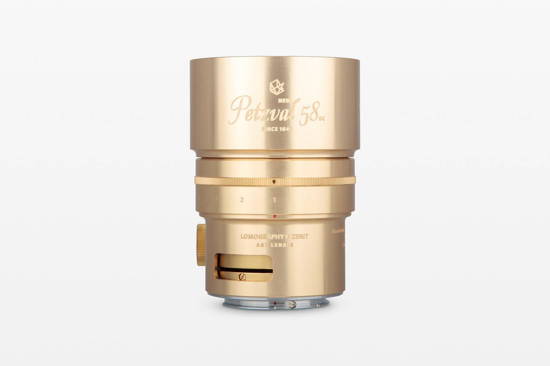 Petzval 匹兹伐 58 焦外调控艺术镜头 58mm f/1.9 － 黄铜尼康卡口版本