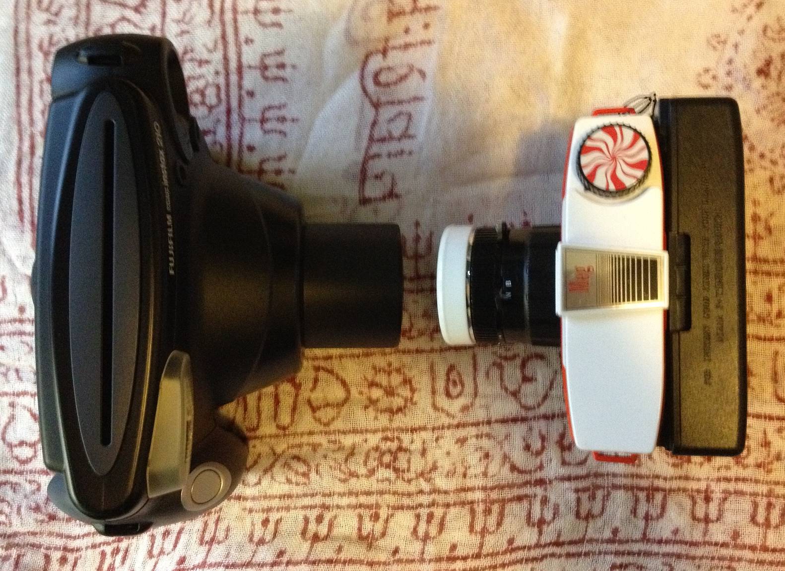 Fuji Instax 210 WIDE vs Diana Instant Back+ · Lomography