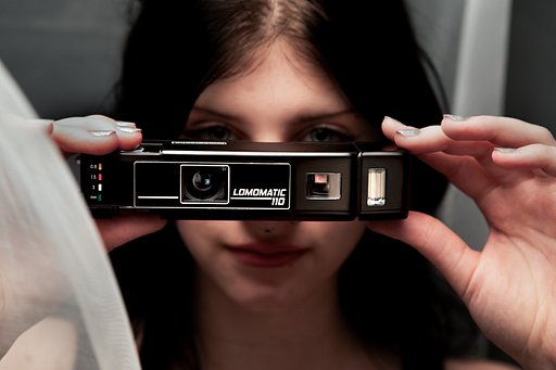 Lomomatic 110 Camera & Flash Metal Nocturne