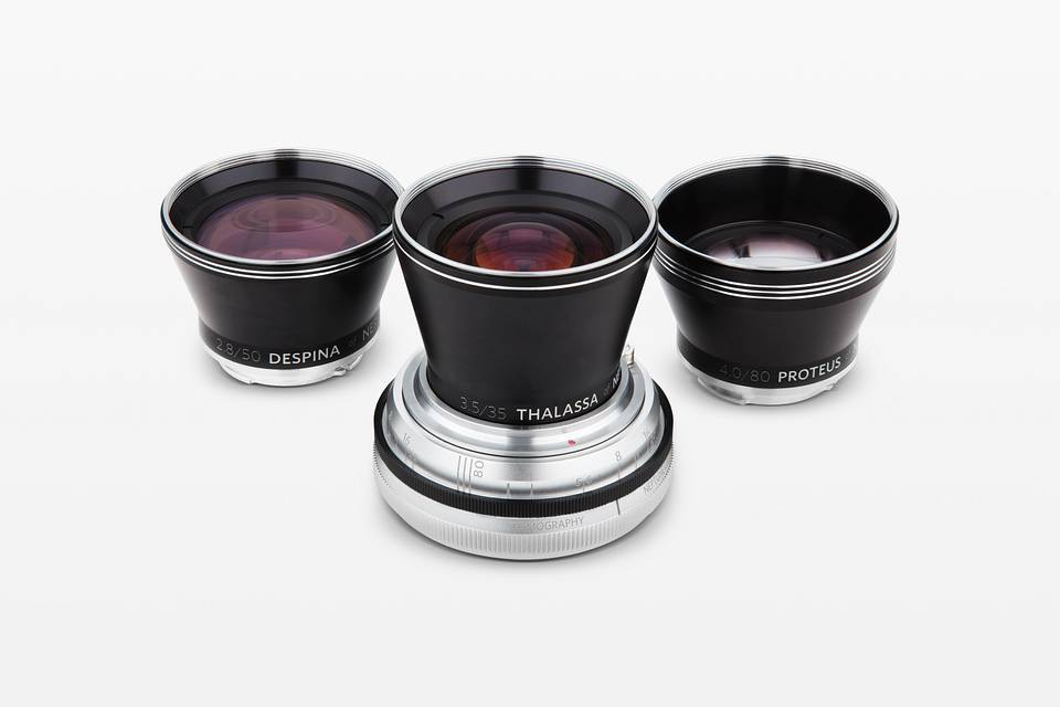 Lomography Neptune Convertible 尼普顿一组三镜镜头组合 35、50、80mm - 银色 尼康卡口