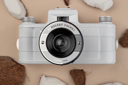 Sprocket Rocket 35 mm Panoramic Camera Coconut