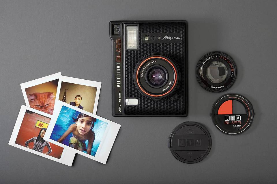 Lomo'Instant Automat Glass Magellan 自动拍立得相机广角玻璃镜头套裝－经典型格黑色