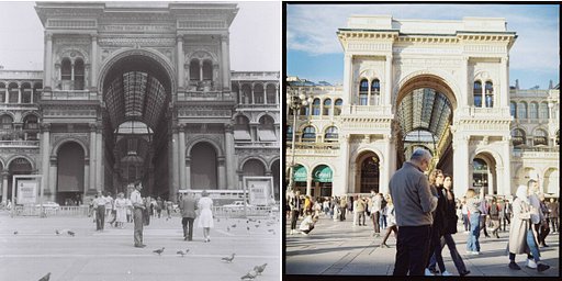Now & Then in Milan: Sharing the Spires of a Stranger’s Souvenirs with @melissaperitore 