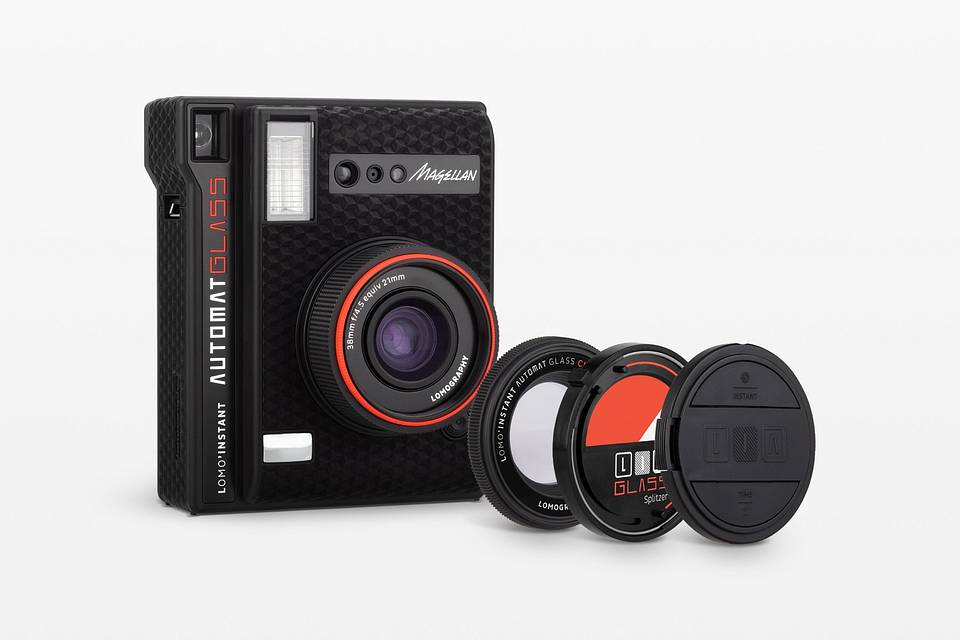 Lomo'Instant Automat Glass Magellan 自动拍立得相机广角玻璃镜头套裝－经典型格黑色