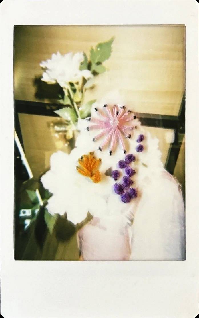成都站一位参与者的刺绣过程