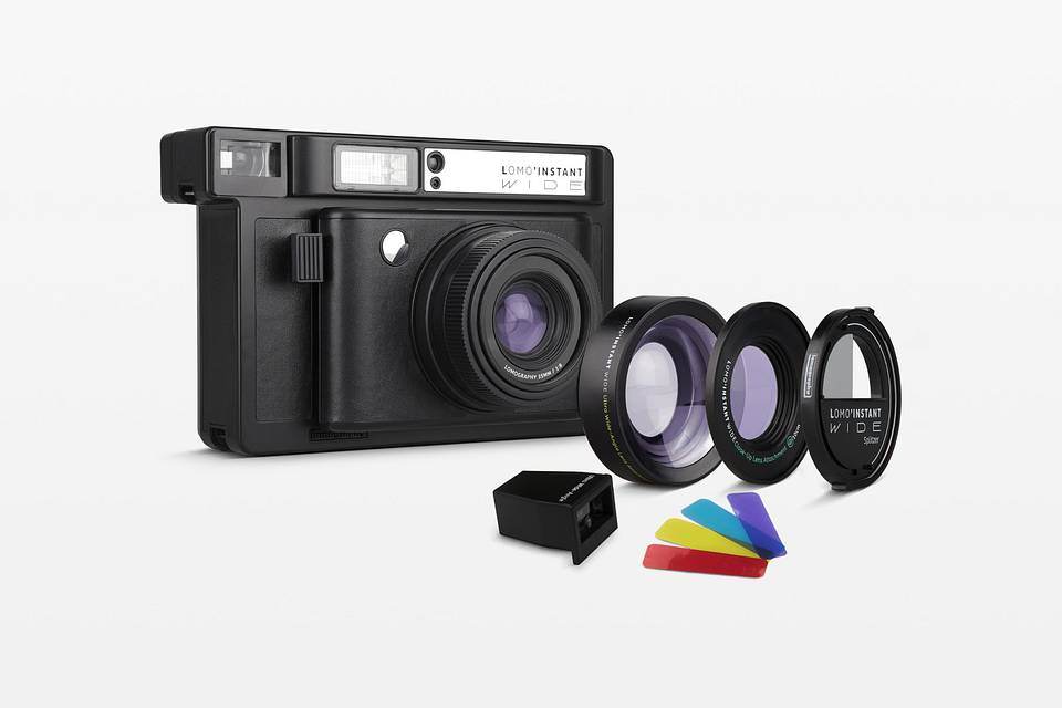 Lomo'Instant Wide 宽幅拍立得相机套装－经典墨黑色