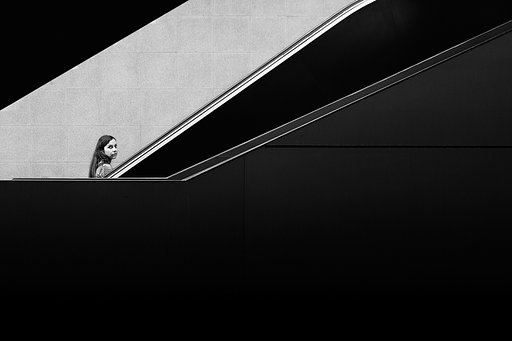 A Geometrical Street Ballad of Black & White by Moisés Rodríguez