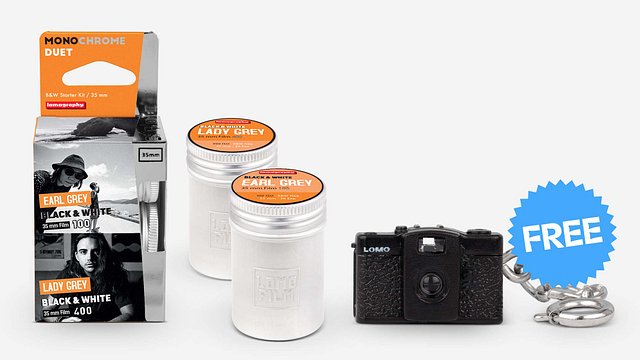 モノクロ2種類を試せる「MonoChrome Duet」 発売のお知らせ · Lomography