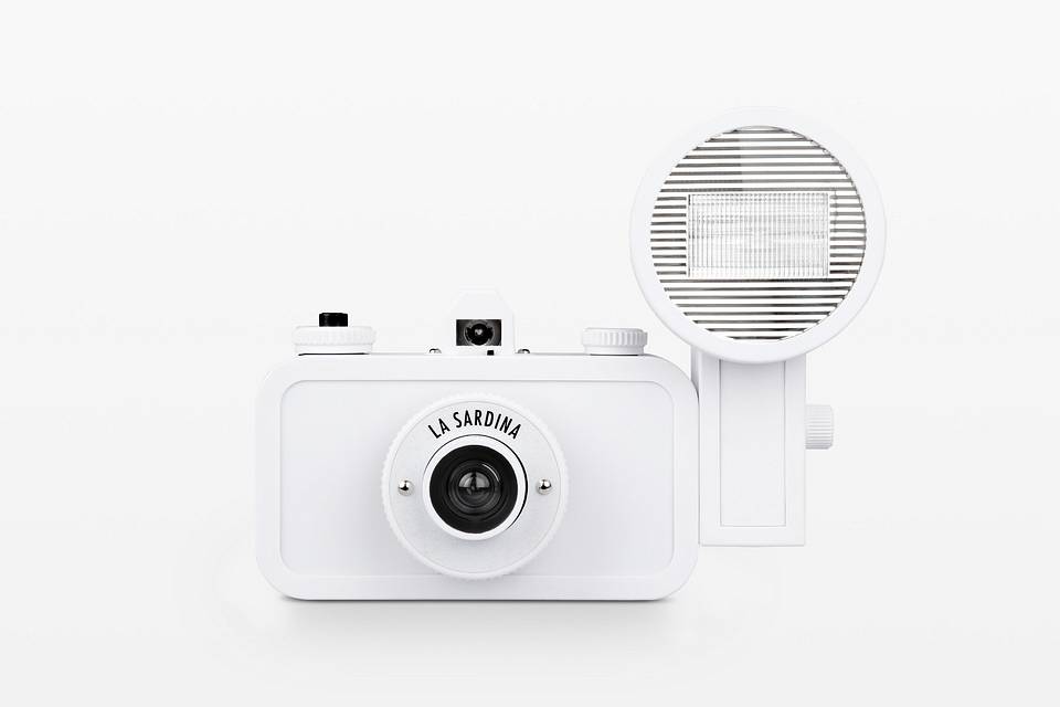 La Sardina 沙丁鱼胶片相机连闪光灯－白色 DIY 版