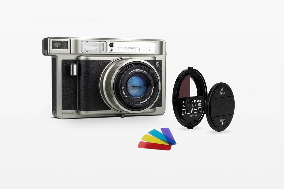 Lomo'Instant Wide Glass 宽幅玻璃镜头拍立得相机 - 日蚀黑版