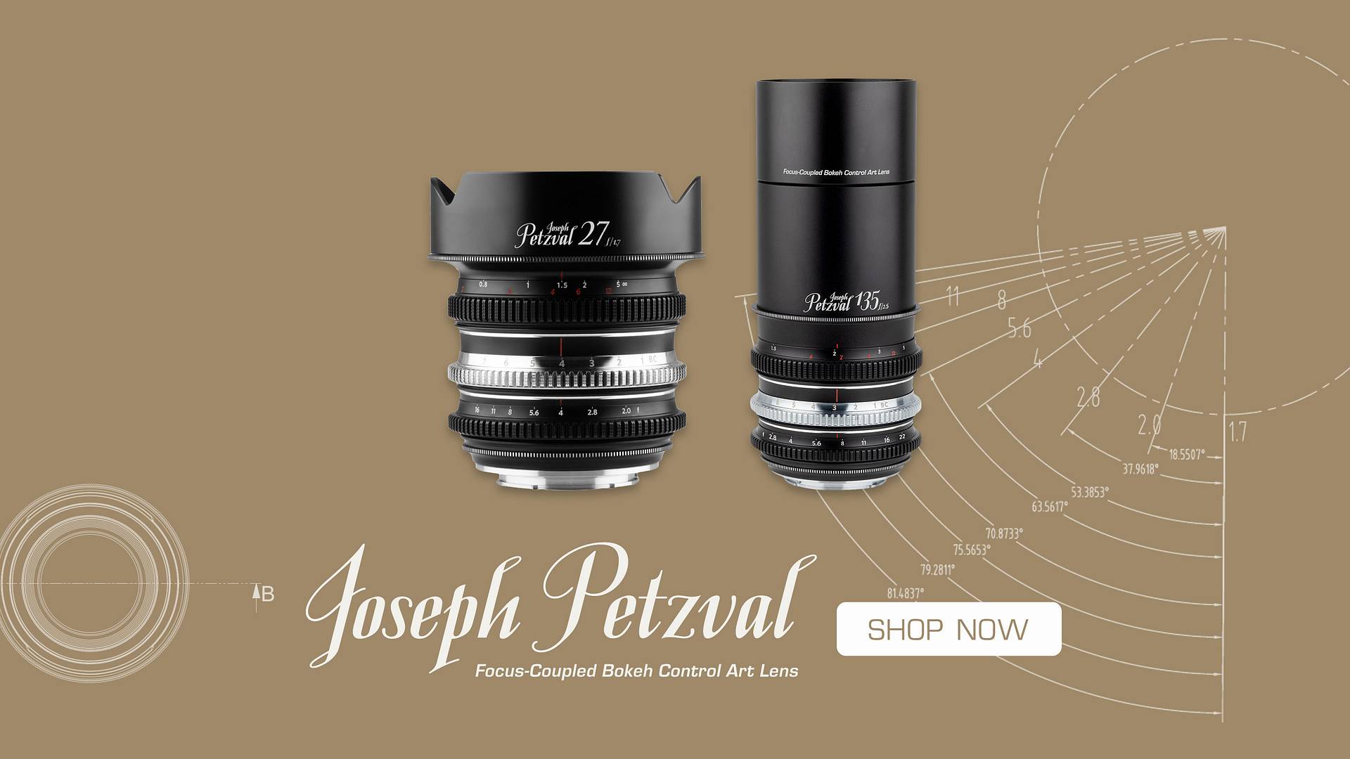新品登場｜Joseph Petzval Focus-coupled Bokeh Control 藝術鏡頭 27mm 與 135mm