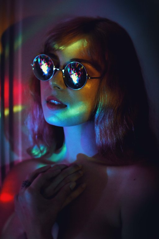 Neon Swim: Blondiegraphy's Psychedelic Pools Taken with Daguerreotype Achromat Art Lens
