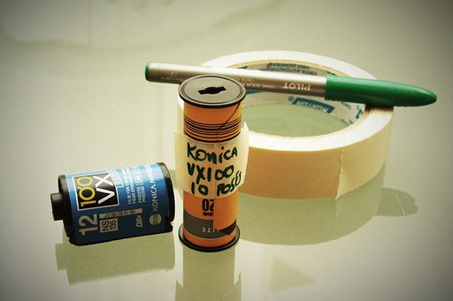 Sprocket Holes: 135 Film in a 120 Roll