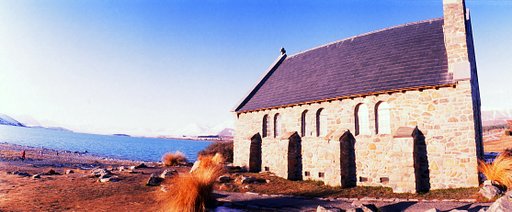 Lake Tekapo and the Church of the Good Shepherd