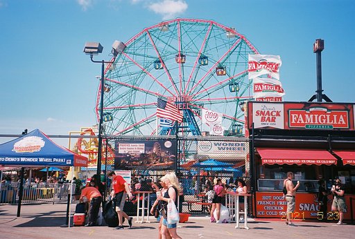 Around the World in Analogue: Colorful Summer in Coney Island
