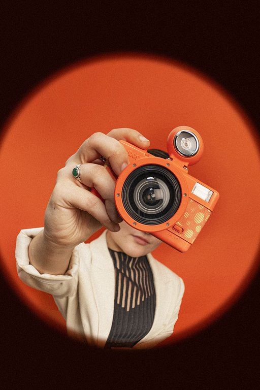Fisheye No. 2 Papaya Pop 35 mm Camera