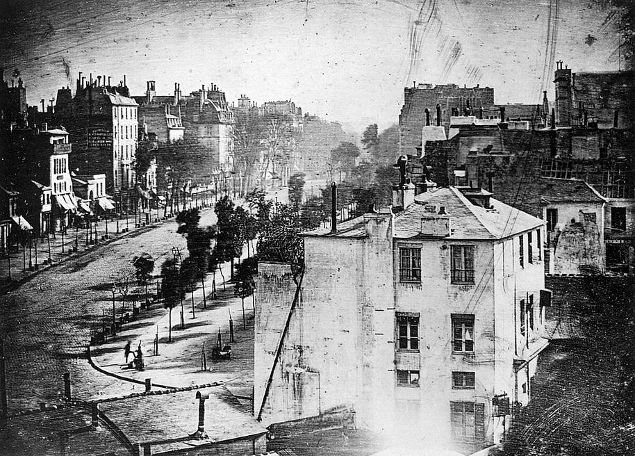 Boulevard du Temple by Louis Daguerre | Wikimedia Commons. Wainee Church, Ambrotype, c. 1855 |  Wikimedia Commons. Civil War Steamer Sultana Tintype, 1865 | Wikimedia Commons