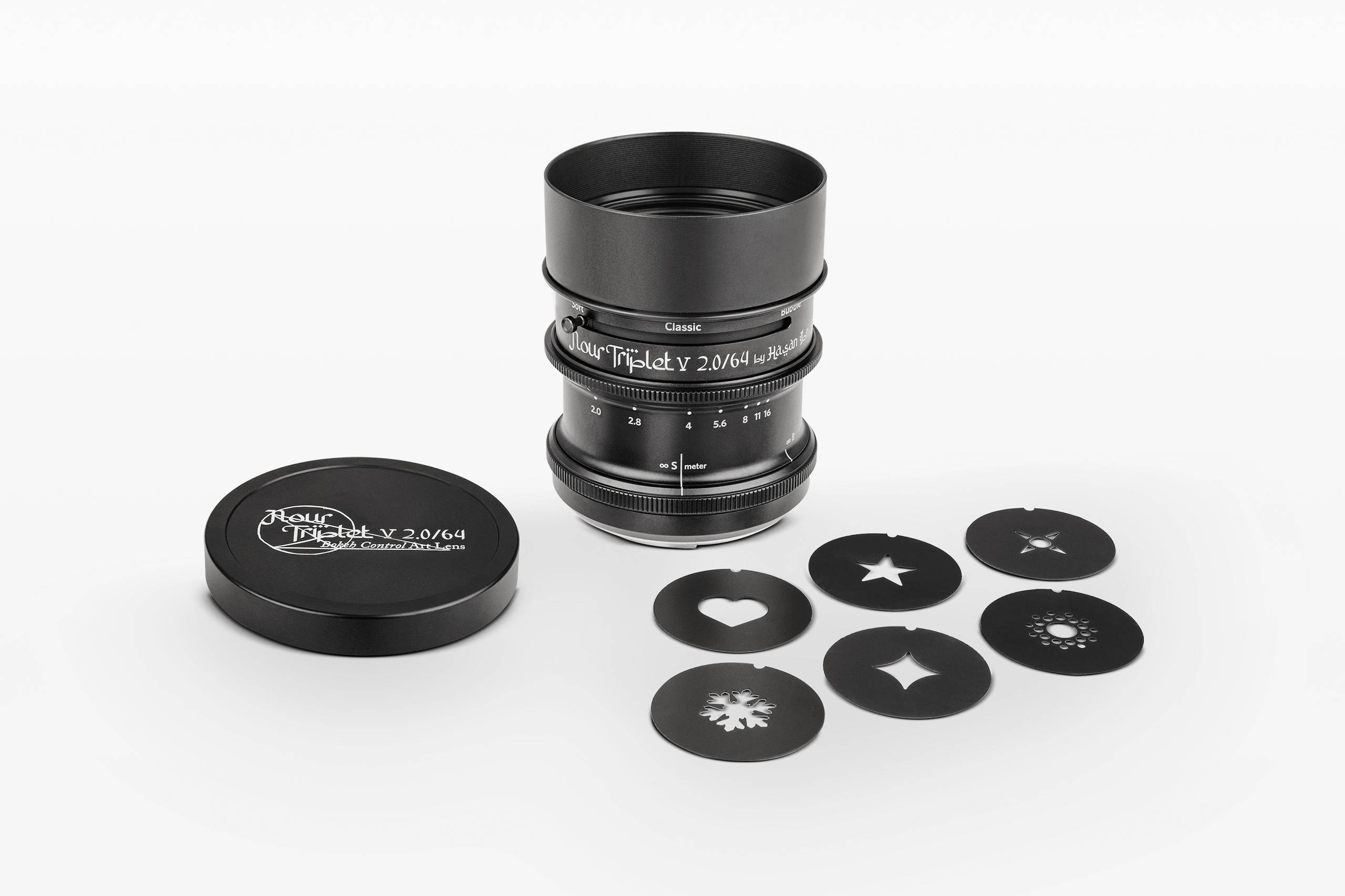 Nour Triplet V 2.0/64 Bokeh Control 诺尔柔焦无反艺术镜头 - 黑铝版 - 索尼 E 卡口