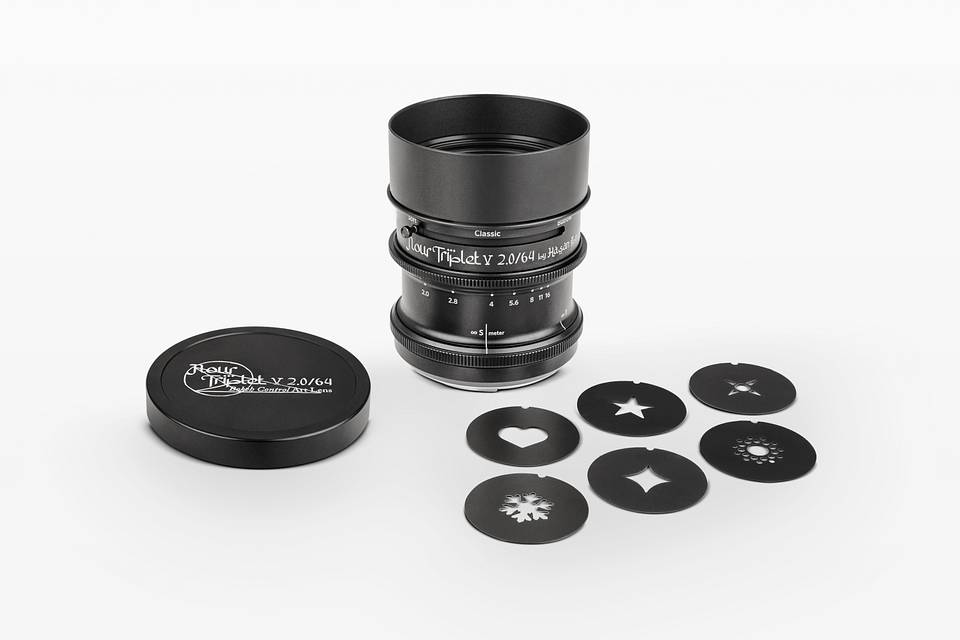 Nour Triplet V 2.0/64 Bokeh Control 诺尔柔焦无反艺术镜头 - 黑铝版 - 索尼 E 卡口