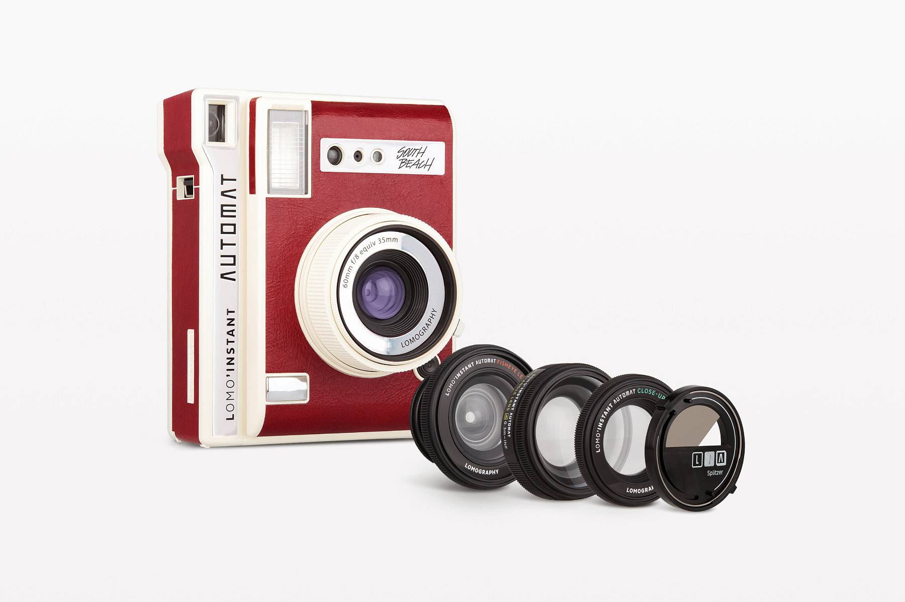 Lomo'Instant Automat 自动拍立得相机套装－复古红色