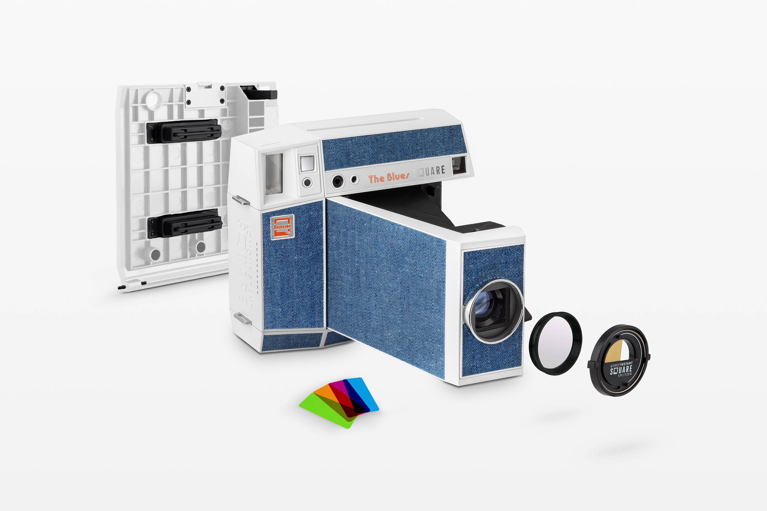 Lomo'Instant Square 方形拍立得相机套装 - 丹宁蓝特别版