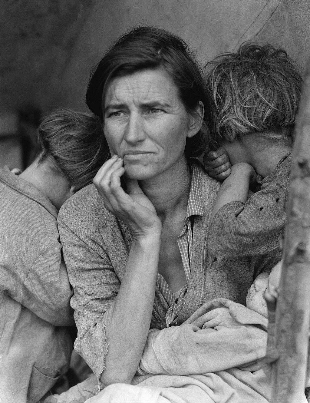 Migrant Mother – 1936, Dorothea Lange, via Wikimedia Commons