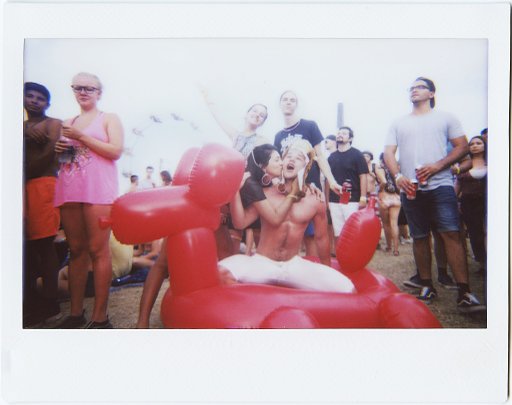 Katrina Barber at Float Festival with the Lomo Instant Wide
