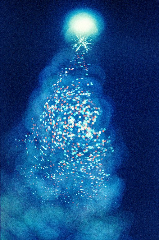 Blurry Blues: Abstract Shots with Christmas Lights by thegreatgasmaskman